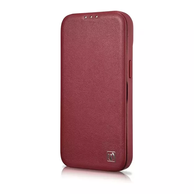 iCarer CE Premium Leather Folio Case iPhone 14 Plus Magnetic Flip Leather Folio Case MagSafe Red (WMI14220715-RD) 6