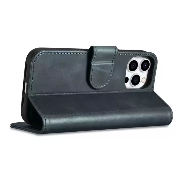 iCarer Oil Wax Wallet Case 2in1 Cover iPhone 14 Pro Max Leather Flip Cover Anti-RFID blue (WMI14220724-BU) 20