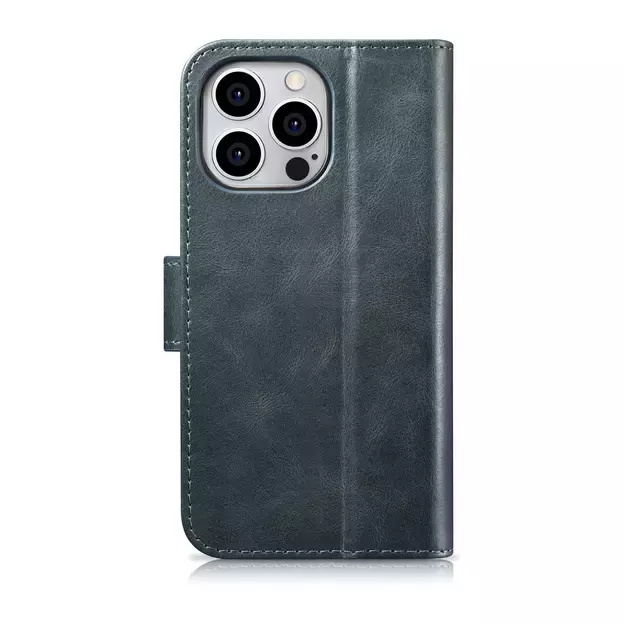 iCarer Oil Wax Wallet Case 2in1 Cover iPhone 14 Pro Max Leather Flip Cover Anti-RFID blue (WMI14220724-BU) 25