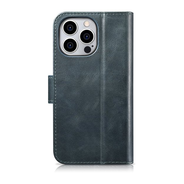 iCarer Oil Wax Wallet Case 2in1 Cover iPhone 14 Pro Max Leather Flip Cover Anti-RFID blue (WMI14220724-BU) 26