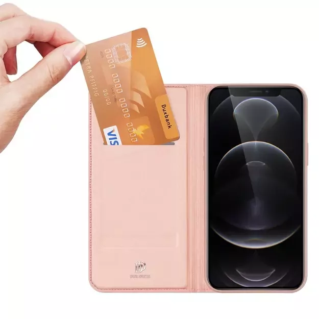 Dux Ducis Skin Pro Bookcase type case for iPhone 13 Pro pink 1