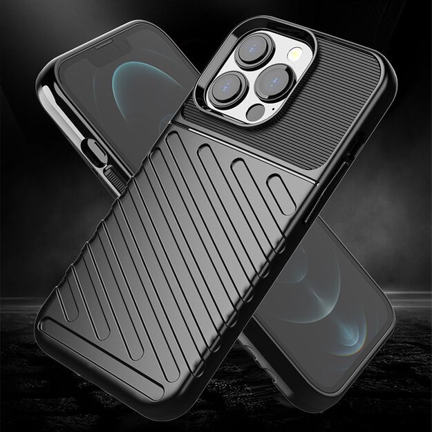 Thunder Case Flexible Tough Rugged Cover TPU Case for iPhone 13 Pro green 17