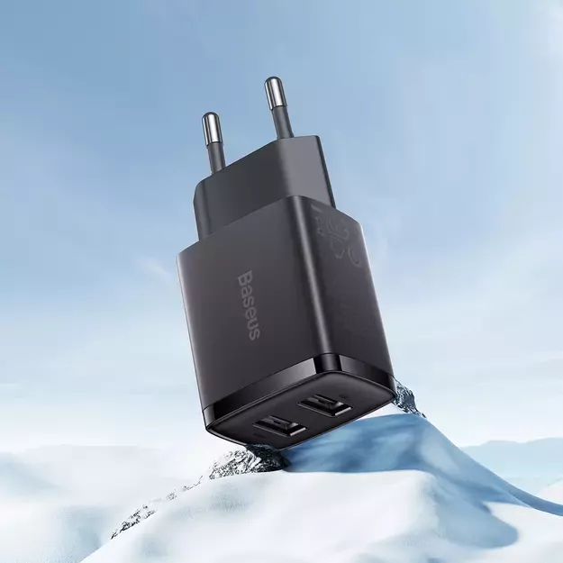 Baseus Compact charger 2x USB 10.5W black (CCXJ010201) 8