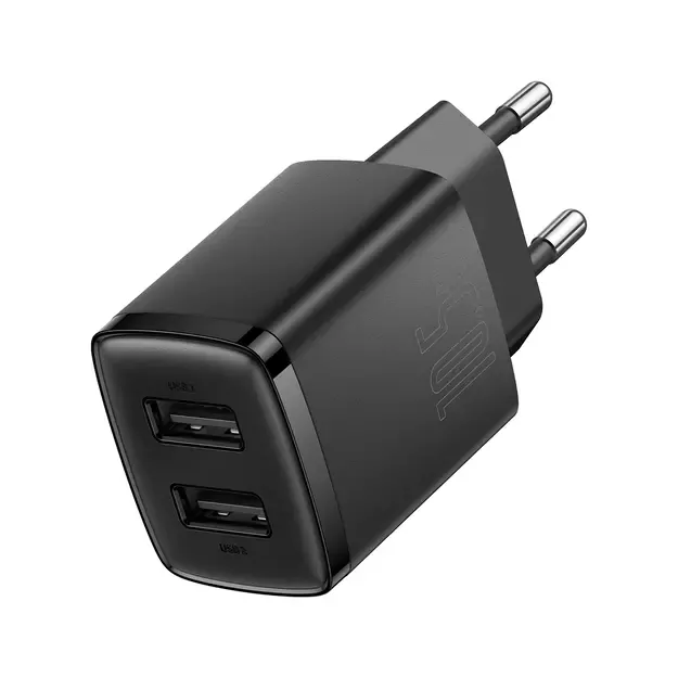 Baseus Compact charger 2x USB 10.5W black (CCXJ010201) 2