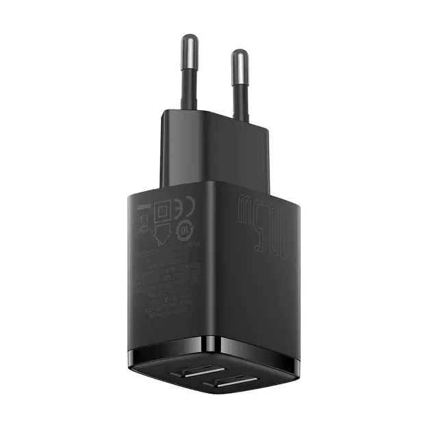 Baseus Compact charger 2x USB 10.5W black (CCXJ010201) 3