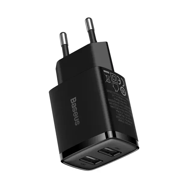 Baseus Compact charger 2x USB 10.5W black (CCXJ010201) 6