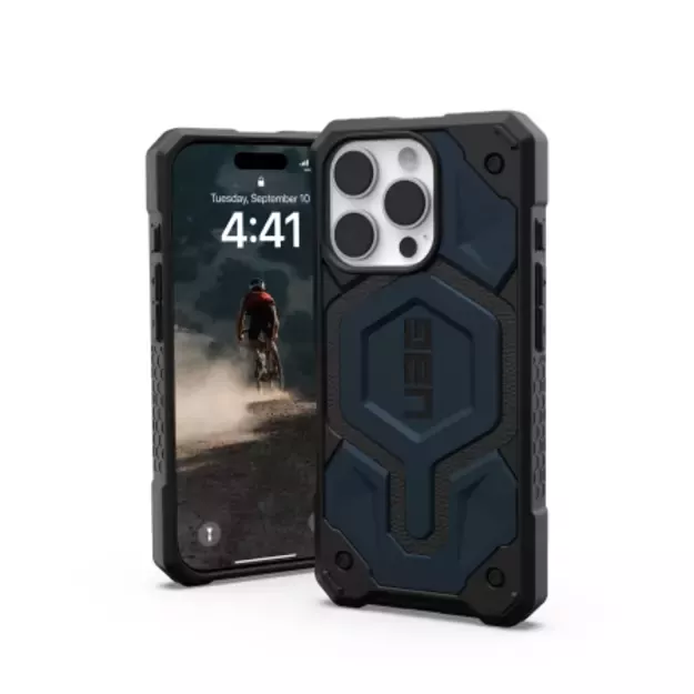 UAG Monarch Pro Case with MagSafe for iPhone 16 Pro - Blue 2