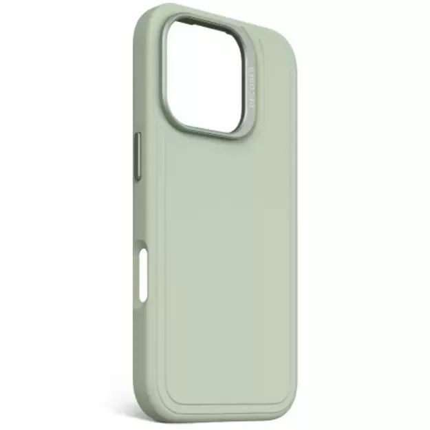 Decoded AntiMicrobial Silicone Stacks Backcover Case with MagSafe for iPhone 16 Pro - Green 1