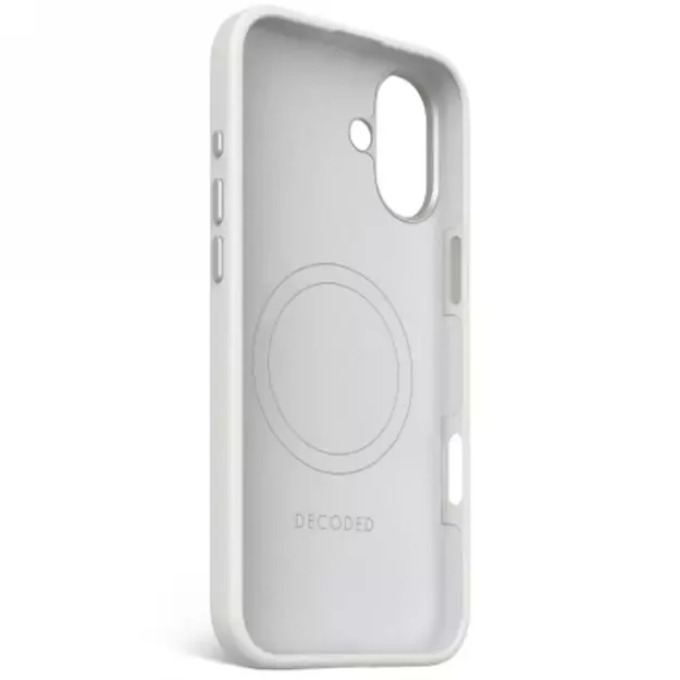 Decoded AntiMicrobial Silicone Backcover with MagSafe for iPhone 16 Plus - Gray 2