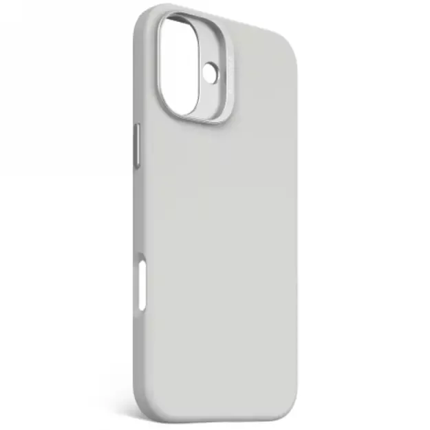 Decoded AntiMicrobial Silicone Backcover with MagSafe for iPhone 16 Plus - Gray 1