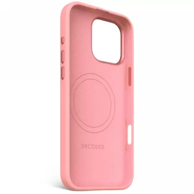 Decoded AntiMicrobial Silicone Stacks Backcover with MagSafe for iPhone 16 Pro Max - Pink 2