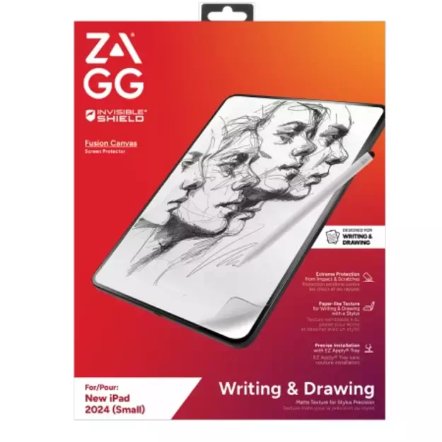 ZAGG InvisibleShield Fusion Canvas Antibacterial Protective Film Imitating Paper for iPad Pro 11&quot  2024