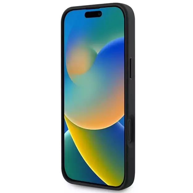 Guess Saffiano Peony Classic Logo MagSafe case for iPhone 16 - black 3