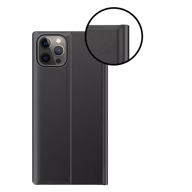 Sleep Case Bookcase Type Case with Smart Window for iPhone 13 Pro Max black 2