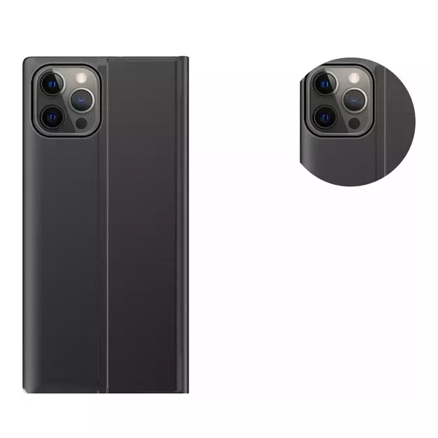 Sleep Case Bookcase Type Case with Smart Window for iPhone 13 Pro Max black 6