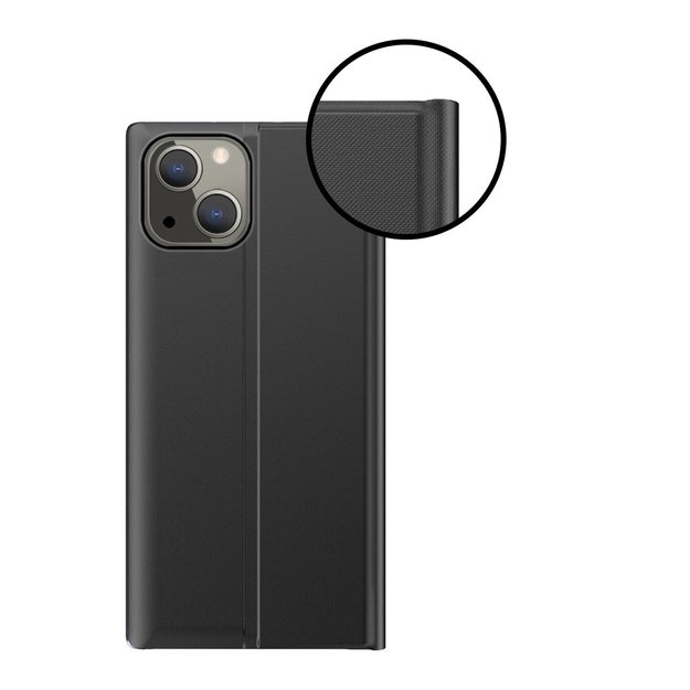 Sleep Case Bookcase Type Case with Smart Window for iPhone 13 mini black 9
