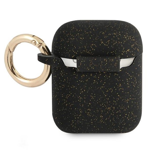 Guess GUA2SGGEK AirPods cover black/black Silicone Glitter 3