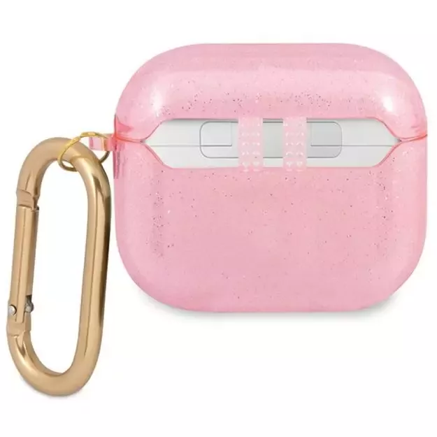 Guess GUA3UCG4GP AirPods 3 cover pink/pink Glitter Collection 1