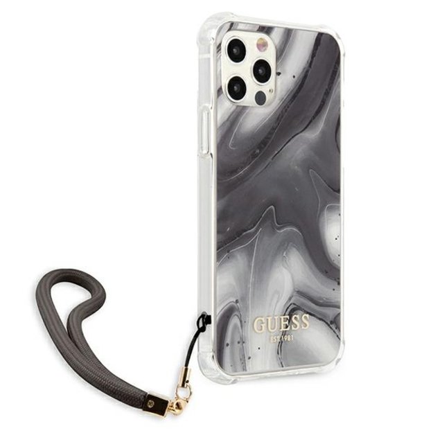 Guess GUHCP12LKSMAGR iPhone 12 Pro Max 6.7&quot  grey/grey hardcase Marble Collection 10
