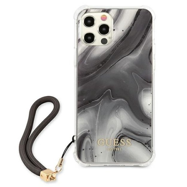 Guess GUHCP12LKSMAGR iPhone 12 Pro Max 6.7&quot  grey/grey hardcase Marble Collection 9
