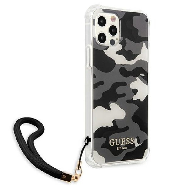 Guess GUHCP12MKSARBK iPhone 12/12 Pro 6.1&quot  black/black hardcase Camo Collection 10