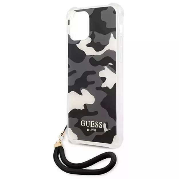 Guess GUHCP12MKSARBK iPhone 12/12 Pro 6.1&quot  black/black hardcase Camo Collection 5