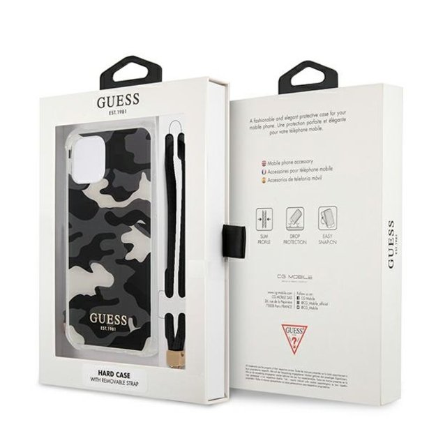 Guess GUHCP12MKSARBK iPhone 12/12 Pro 6.1&quot  black/black hardcase Camo Collection 14