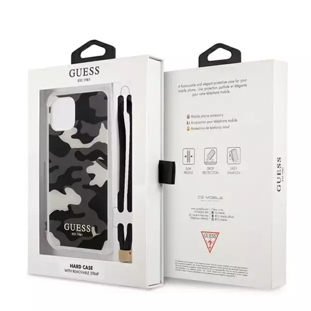 Guess GUHCP12MKSARBK iPhone 12/12 Pro 6.1&quot  black/black hardcase Camo Collection 7