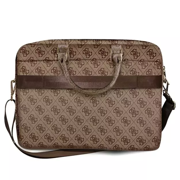 Guess 4G Big Logo bag for a 16&#39 &#39  laptop - brown 1