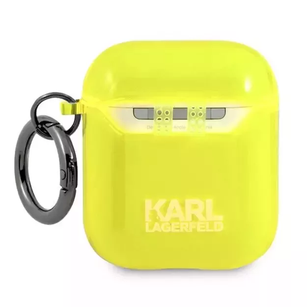 Karl Lagerfeld KLA2UCHFY AirPods cover żółty/yellow Choupette 5