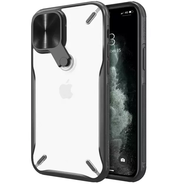 Nillkin Cyclops Case durable case with camera cover and foldable stand for iPhone 13 Pro Max black 6