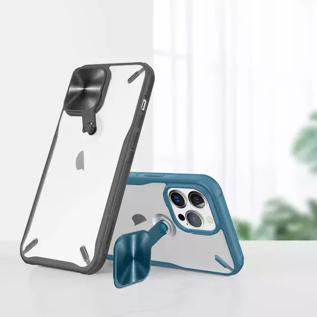 Nillkin Cyclops Case durable case with camera cover and foldable stand for iPhone 13 Pro Max black 7