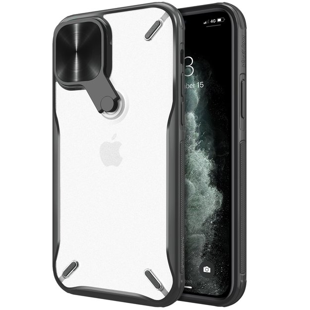 Nillkin Cyclops Case durable case with camera cover and foldable stand for iPhone 13 Pro Max black 24