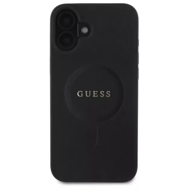 Guess Saffiano Classic Logo MagSafe case for iPhone 16 - black 9