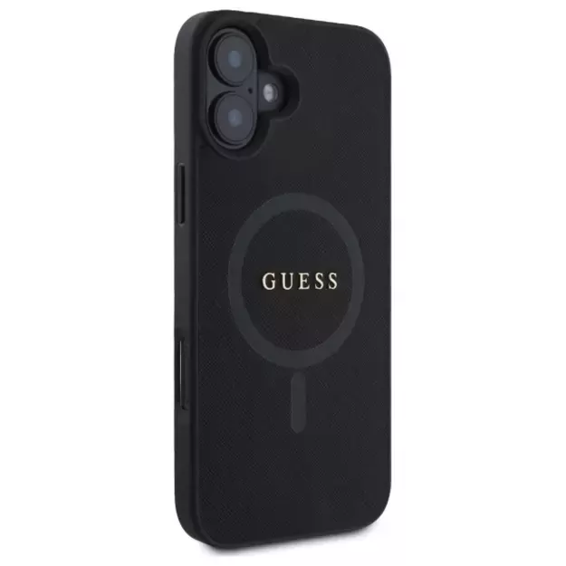 Guess Saffiano Classic Logo MagSafe case for iPhone 16 - black 10