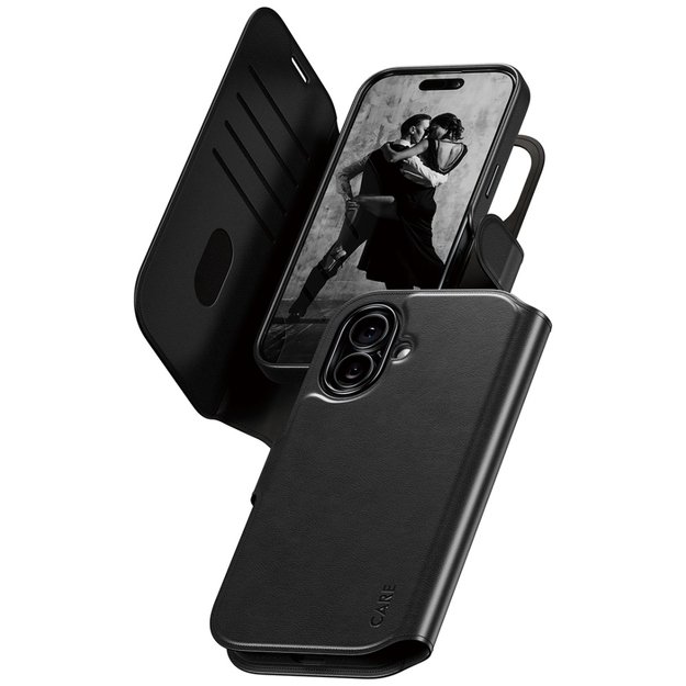 CARE by PanzerGlass Feature Tango 2in1 Wallet Case MagSafe for iPhone 17 - Black 1