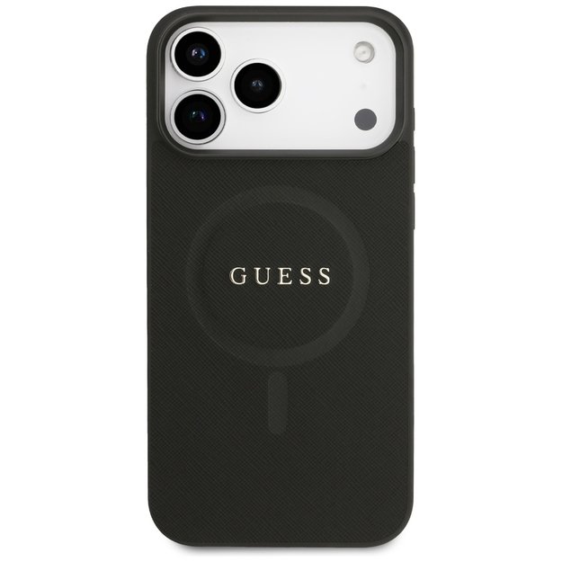 Guess Saffiano Classic Logo MagSafe Case for iPhone 17 Pro Max - Black 2