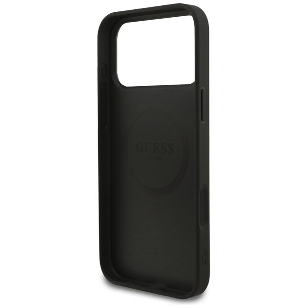 Guess Saffiano Classic Logo MagSafe Case for iPhone 17 Pro Max - Black 6