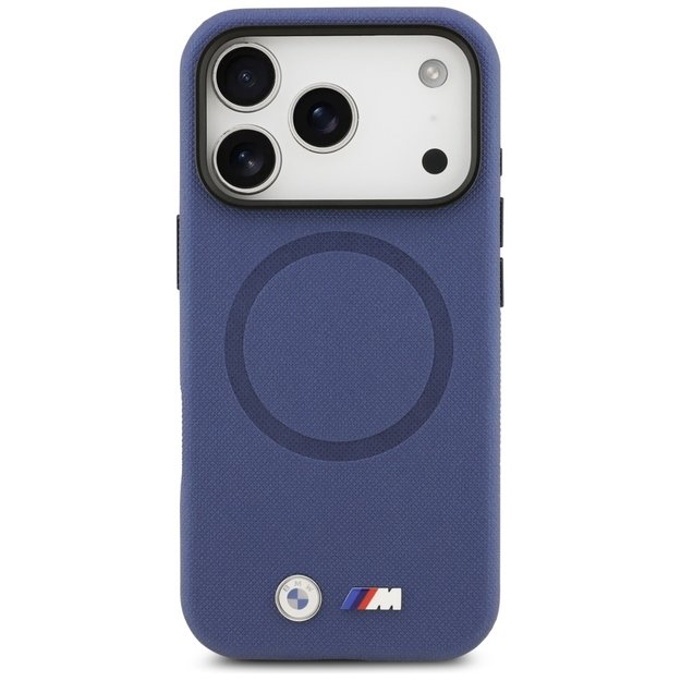 BMW M FW Metal Logo MagSafe Case for iPhone 17 Pro - Navy Blue 2