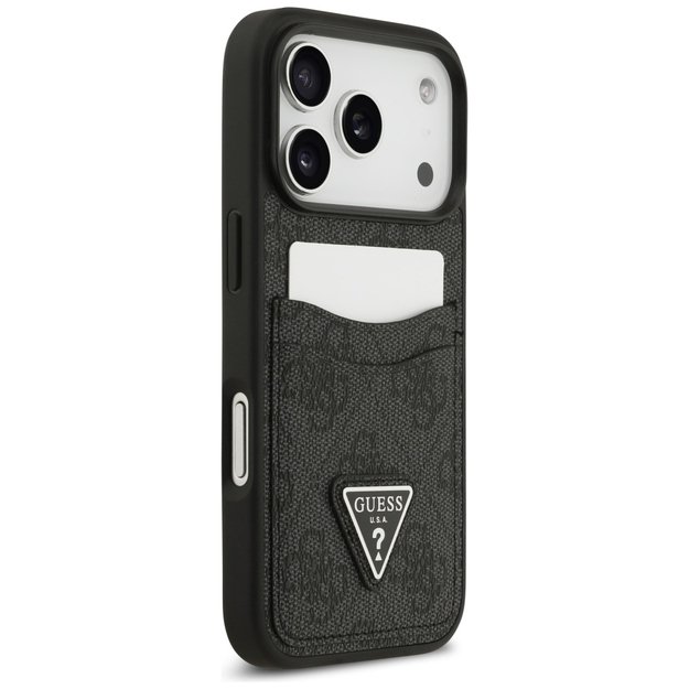 Guess 4G nauble Card Triangle case for iPhone 17 Pro - black 1