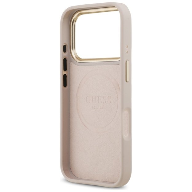 Guess 4G Logo Plate MagSafe Case for iPhone 17 Pro - Pink 6