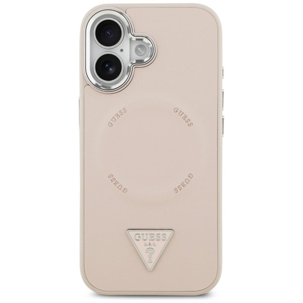 Guess Triangle Logo MagSafe case for iPhone 17 - pink 2