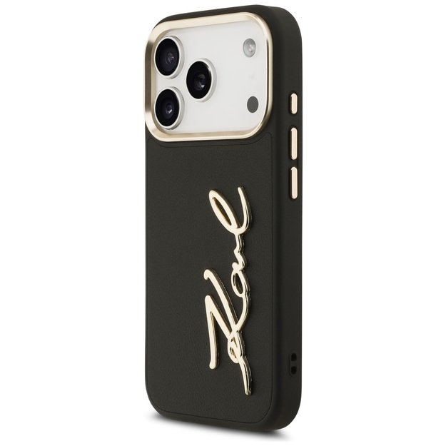 Karl Lagerfeld Karl Script Logo Case for iPhone 17 Pro - Black 1