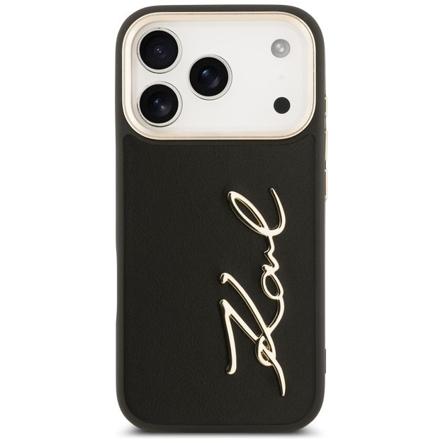 Karl Lagerfeld Karl Script Logo Case for iPhone 17 Pro - Black 2