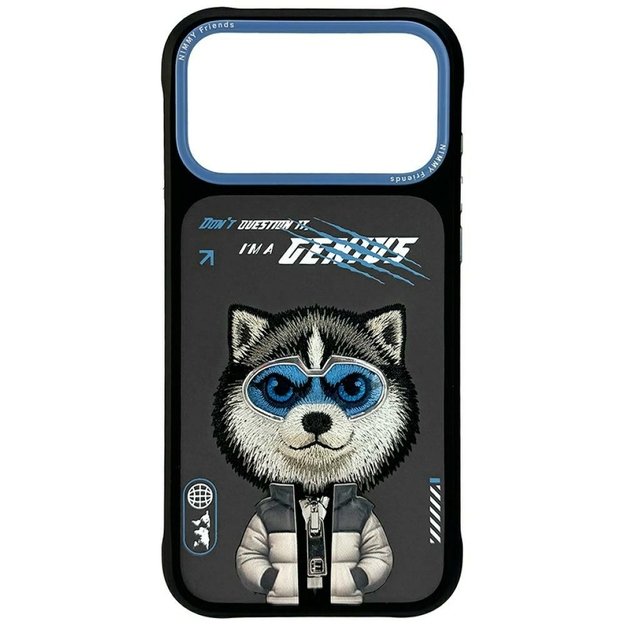 Nimmy Cool&amp Cute 2.0 Wolf Case for iPhone 17 Pro Max - Black