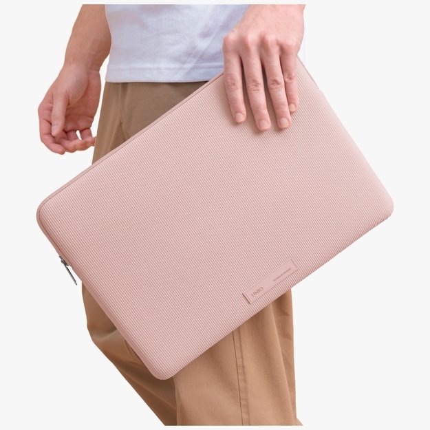 Uniq Cyprus Ridge Edition Laptop Sleeve for 14&quot  laptops, water-resistant neoprene, pink 4