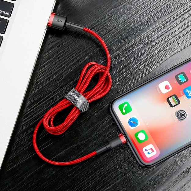 Baseus Cafule USB-A / Lightning 2.4A QC 3.0 cable 1 m - red 7