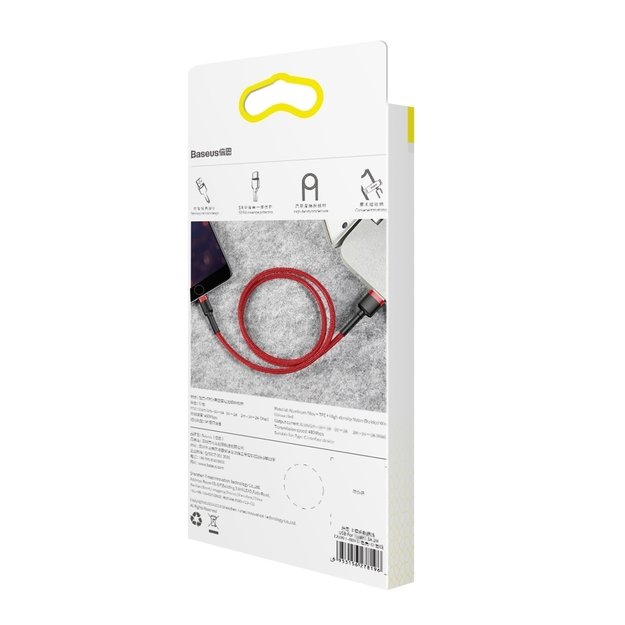 Baseus Cafule USB-A / Lightning 2.4A QC 3.0 cable 1 m - red 9