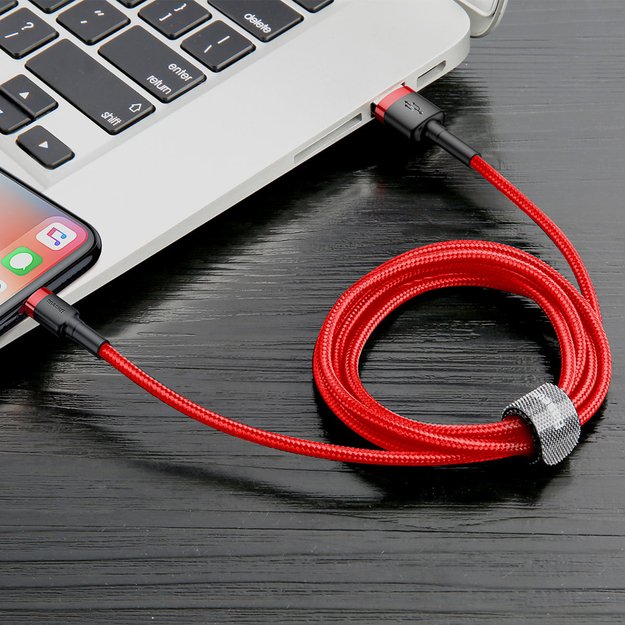 Baseus Cafule USB-A / Lightning 2.4A QC 3.0 cable 1 m - red 3