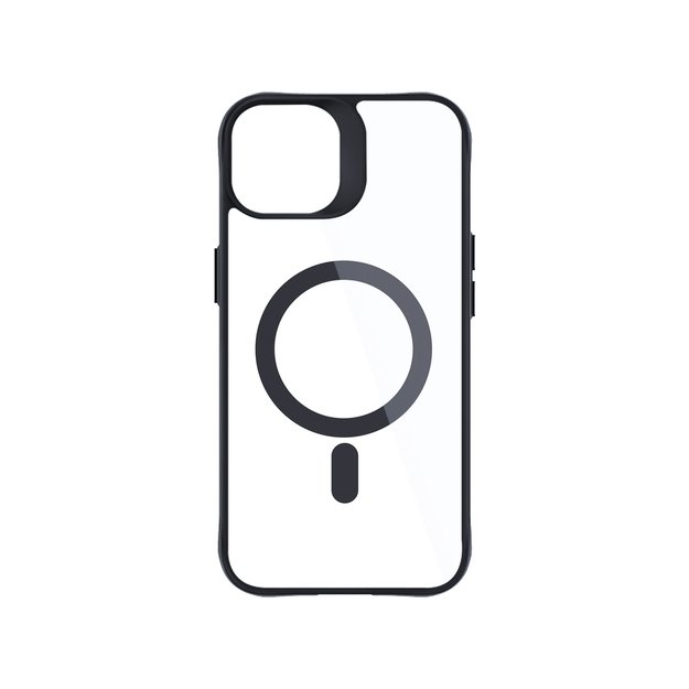 3mk Satin Armor MagCase with MagSafe for iPhone 13 / 14 - Transparent with Black Frame 8